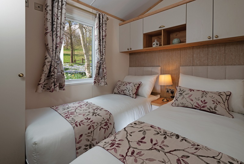 Holiday Lodge for Sale – Regal Hartland - Twin Bedroom
